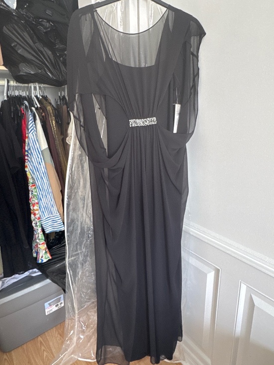 Teri Jon By Rickie Freeman Dresses & Skirts - Teri Jon by Rickie Freeman Black Kaftan Style Maxi Dress Size 8
